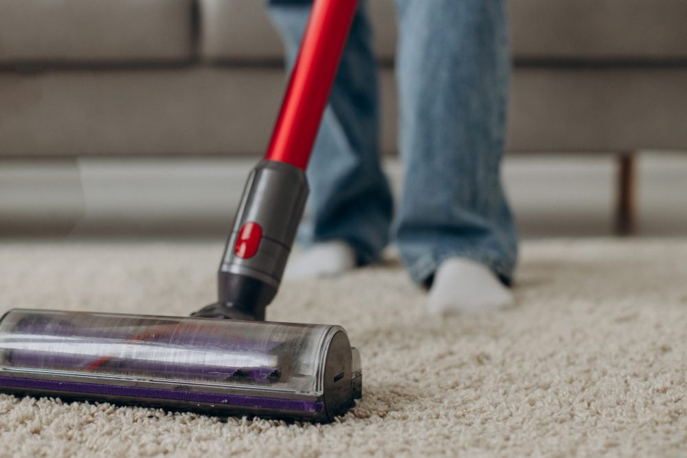 Guide to vacuuming your carpet.